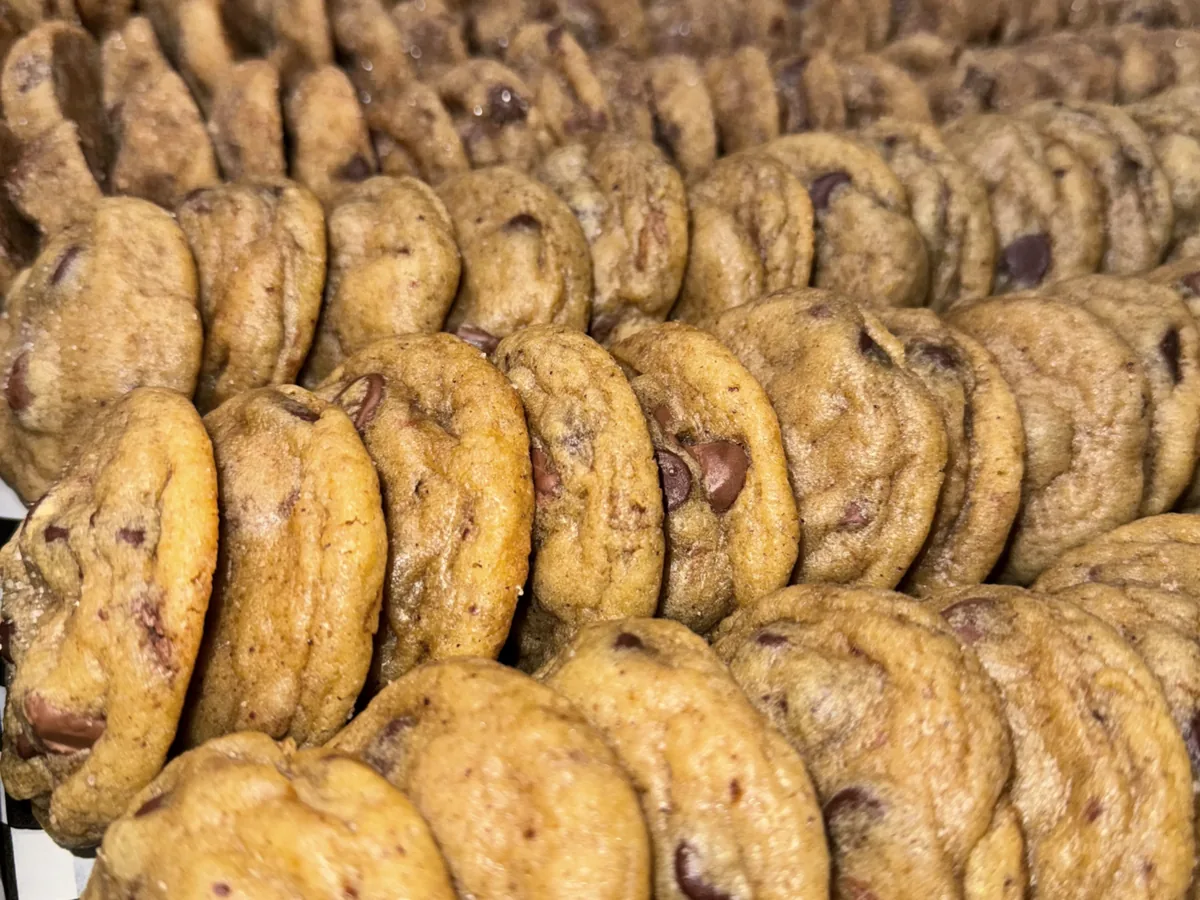 A tray of PinCH baked cookies